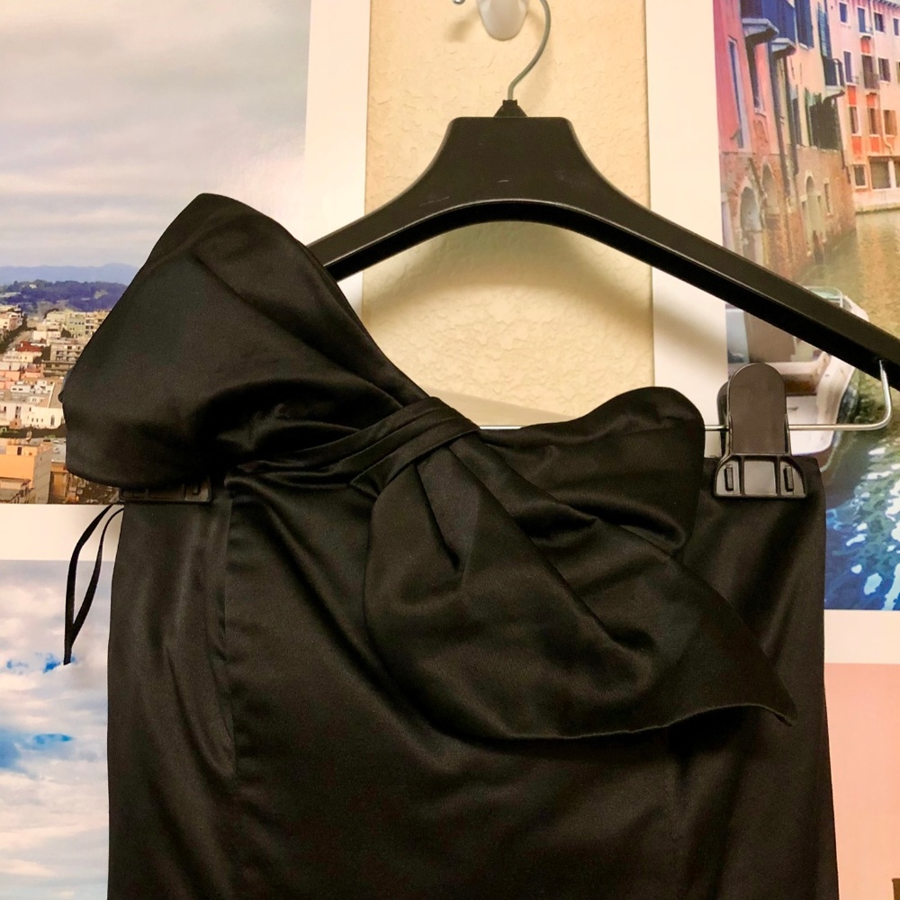 Kate Young Strapless Bow Dress Sz 4 - Picture 2 of 5